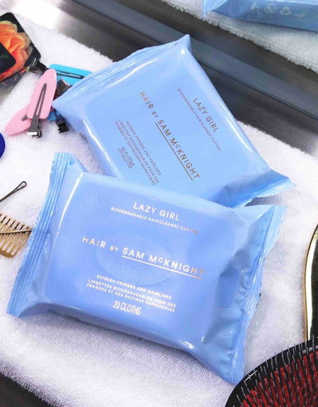 LAZY GIRL BIODEGRADABLE HAIR CLEANSE CLOTHS - Hair by Sam McKnight